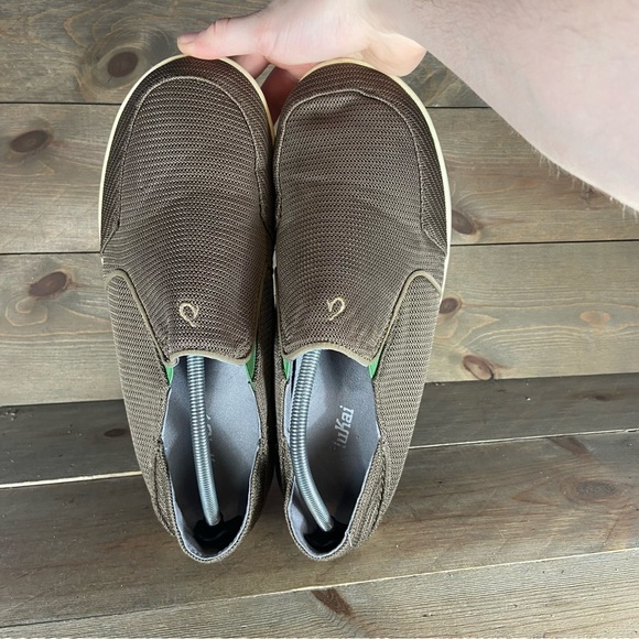 Olukai nohea mesh Mens size 11 shoes brown slip on comfort sneakers - Picture 5 of 8